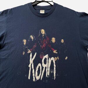 Korn Breaking Benjamin Tour T Shirt Mens Large Blue 2020 North American Tour